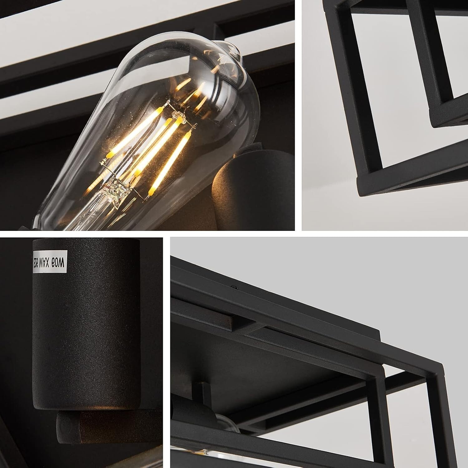 Sleek Modern Flush Mount 3-Light Ceiling Fixture for Dining & Living Spaces