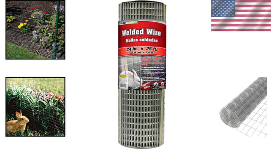 Durable 1/2 x 1 Inch Galvanized Wire Mesh for Garden and Property Protection