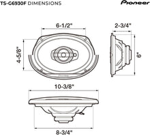 Load image into Gallery viewer, Dynamic 3-Way Coaxial Car Audio Speakers 6" x 9" for Immersive Sound Experience