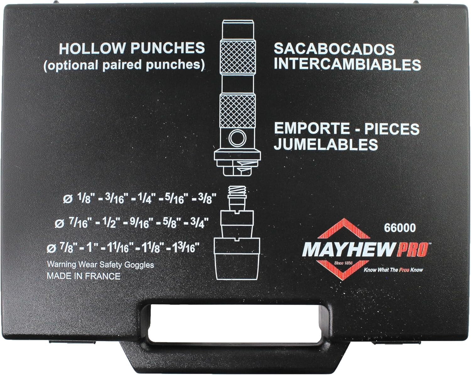 Professional 16-Piece Hollow Punch Set - Precision Tool for Gaskets & Washers