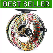 Load image into Gallery viewer, Durable Pre-Loaded Fly Fishing Reel with Large Arbor - Ideal for Any Angler