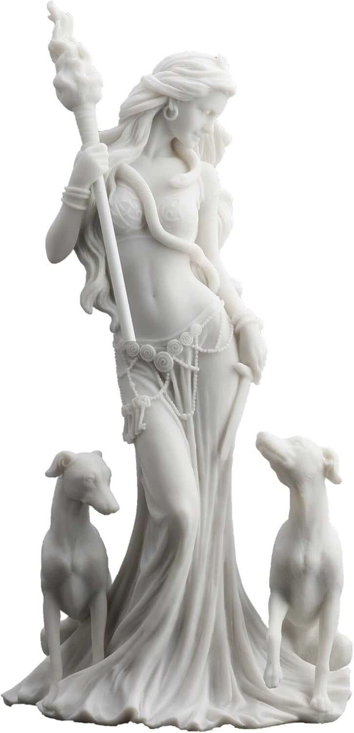 Hecate Resin Sculpture: 13 3/8 Inches of Greek Mythology - Gift-Ready Art Piece