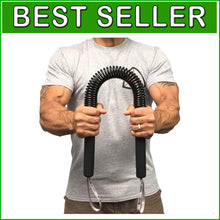 Load image into Gallery viewer, Lightweight Carbon Steel Power Twister Bar for Chest, Arms and Shoulder Workouts