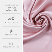 Load image into Gallery viewer, Luxury Quality 25mm Queen Mulberry Silk Pillowcase - Good Housekeeping Winner
