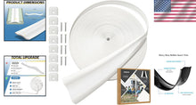 Load image into Gallery viewer, Universal Fit White RV Trim Molding - 100ft Weather-Resistant Insert with Caps