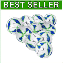 Load image into Gallery viewer, Durable Size 3 Soccer Ball with Inflation Pump - Perfect for Kids' Outdoor Play
