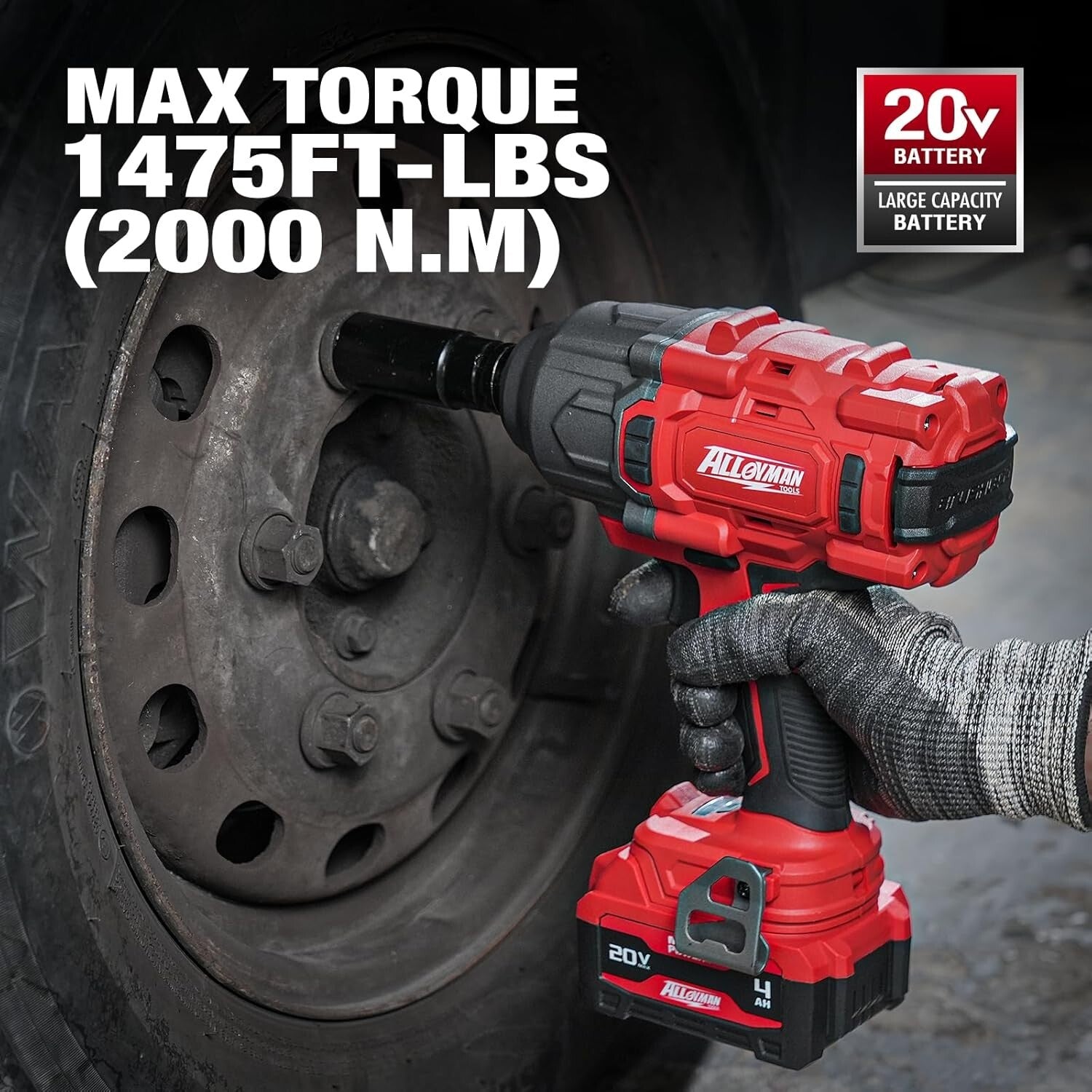 Lightweight Cordless Impact Driver with 4000mAh Battery - Ideal for Mechanics