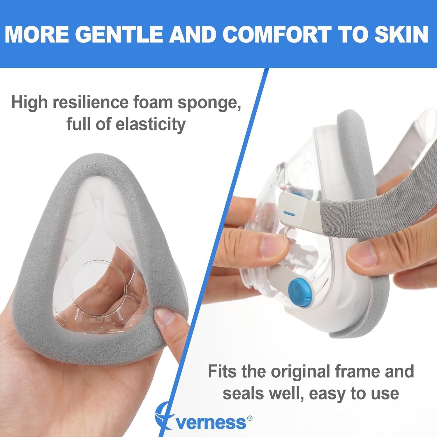 Enhanced Comfort Replacement Cushions for Air_Touch F20 - 2 Pack Medium Size