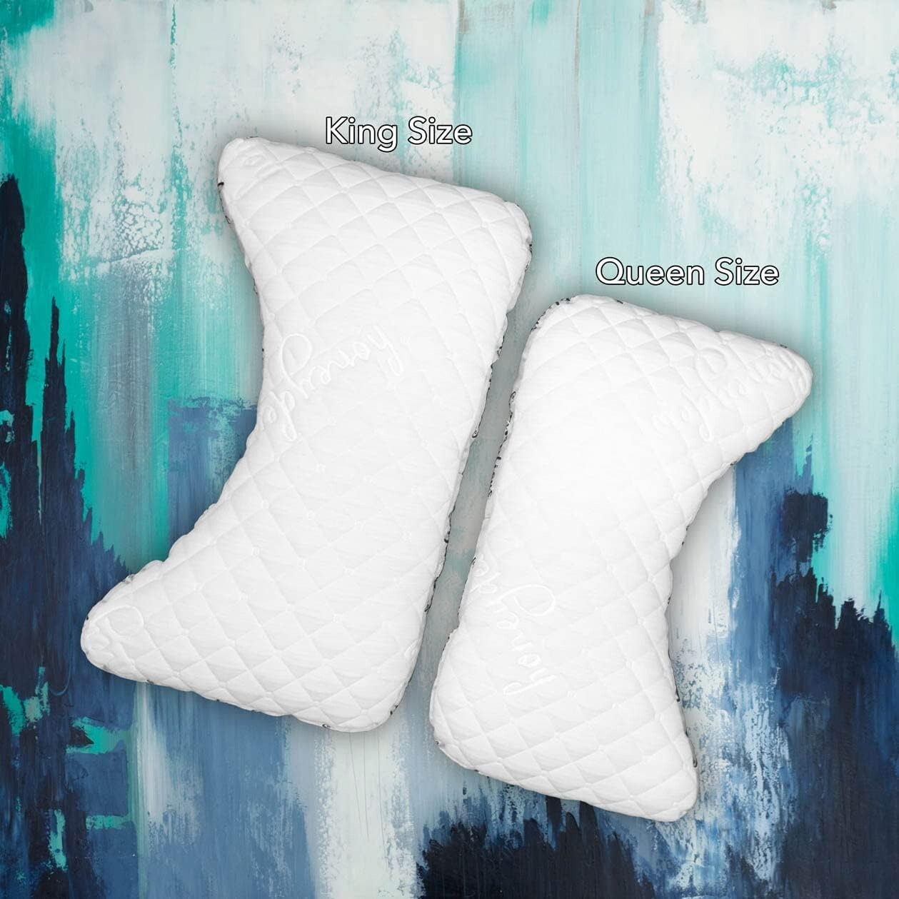 Award-Winning Scrumptious Cooling King Pillow for Neck & Shoulder Pain Relief