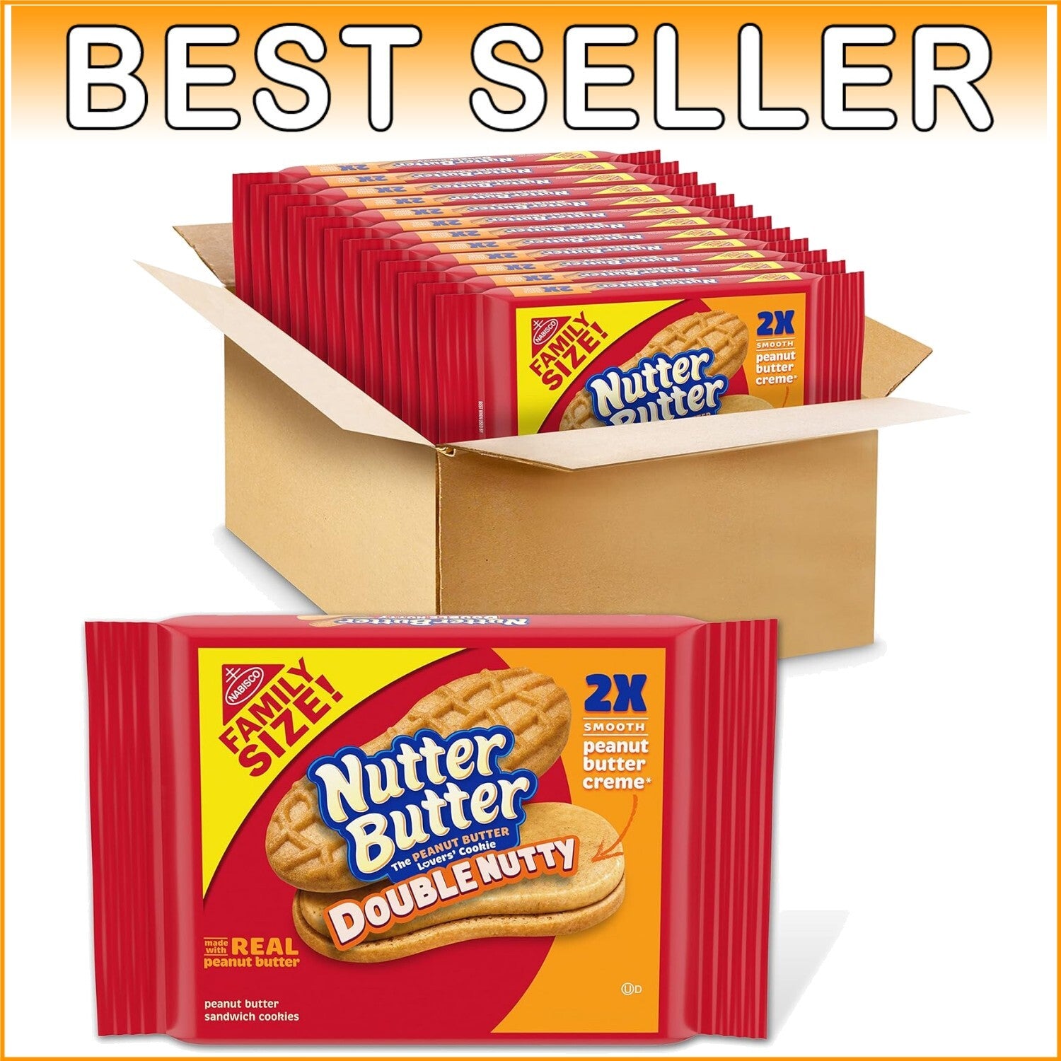 Tasty Double Nutty Peanut Butter Cookies - Ideal for Snacks, Sharing & Desserts