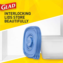 Load image into Gallery viewer, BPA-Free Modular Square Storage Containers - 30 Total: 25 Oz Each, Snap Closure