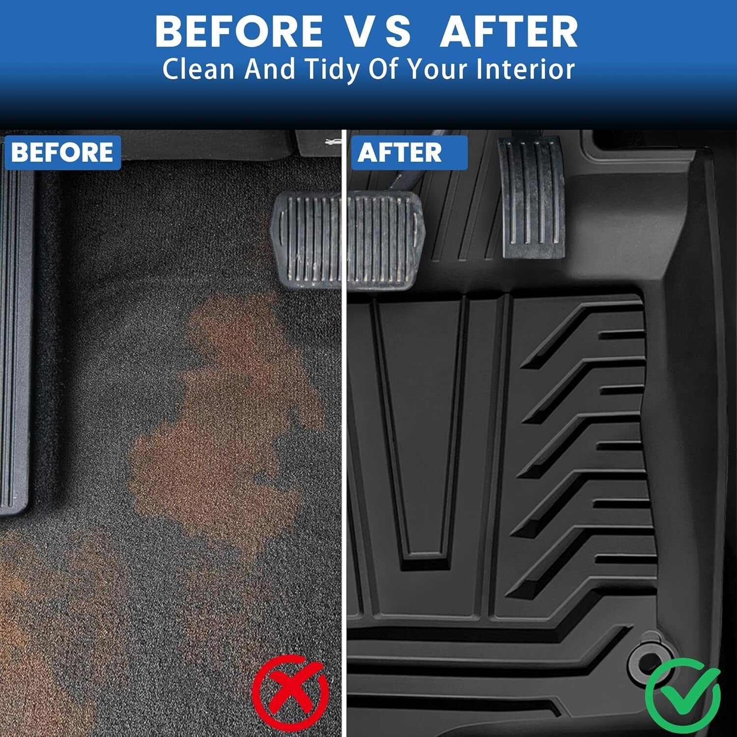 Eco-Friendly TPE Floor Liners for 2017-2022 CR-V: Ultimate Protection & Comfort