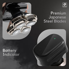 Load image into Gallery viewer, Portable Bald Head Shaver: Electric Wet &amp; Dry Grooming with Extended Battery