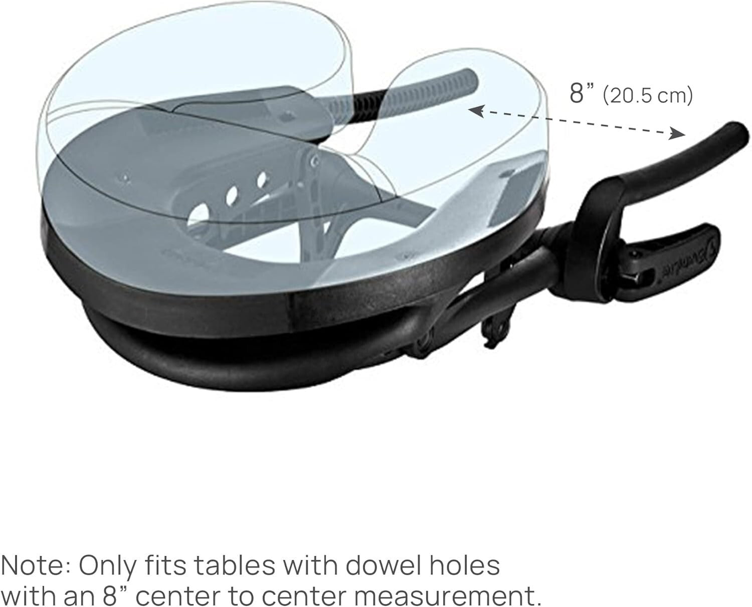 Lightweight Portable Massage Cradle with Strata Memory Foam for Ultimate Comfort