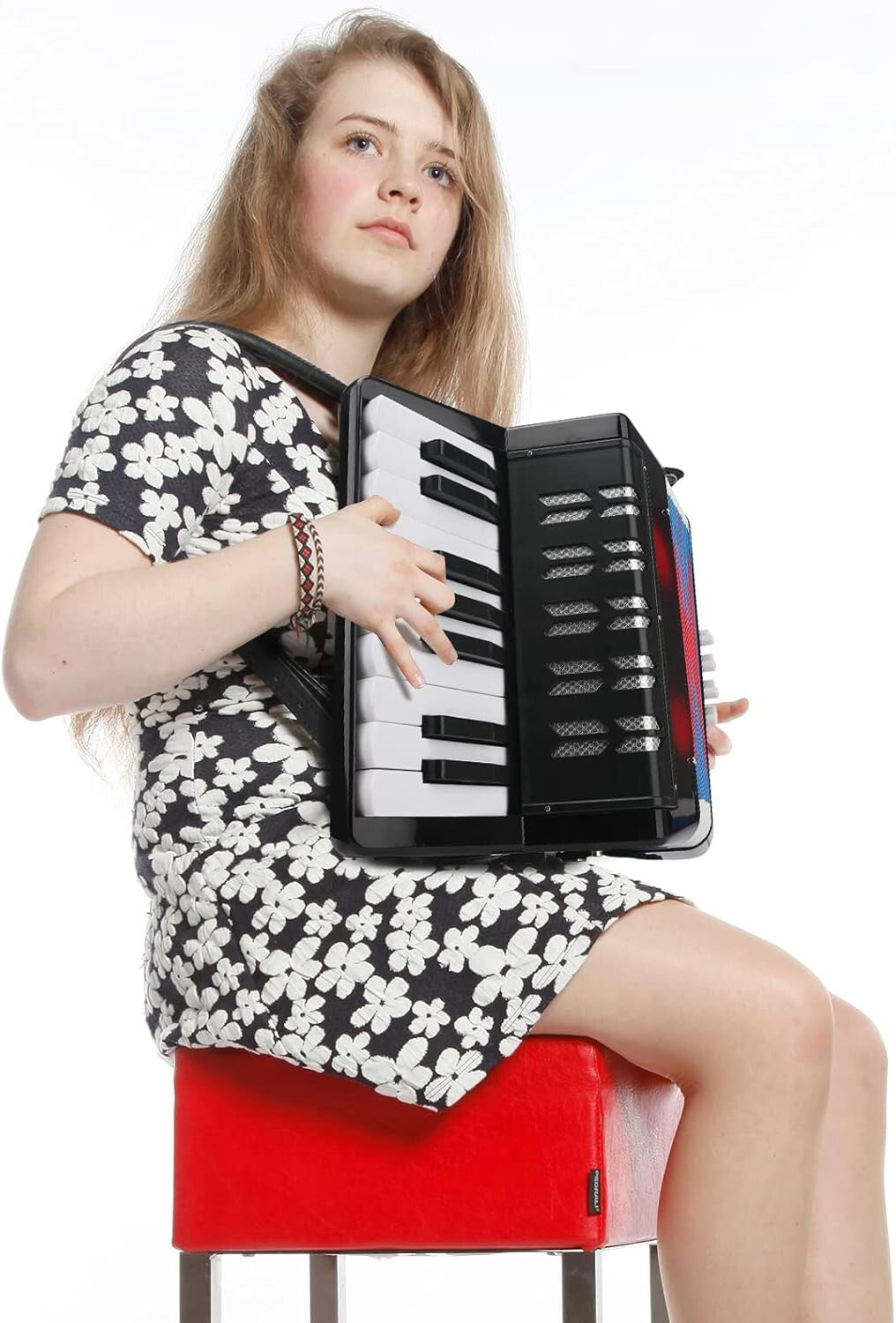 Durable & Safe Children's Accordion with 10 Keys - Early Music Development Tool