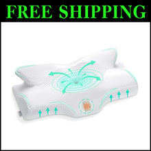 Load image into Gallery viewer, Breathable Removable Cover Memory Foam Pillow - Soft &amp; Supportive Sleep Comfort