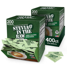 Load image into Gallery viewer, Vegan &amp; Gluten-Free Stevia Sweetener - 200 Zero-Calorie Packets for Drinks