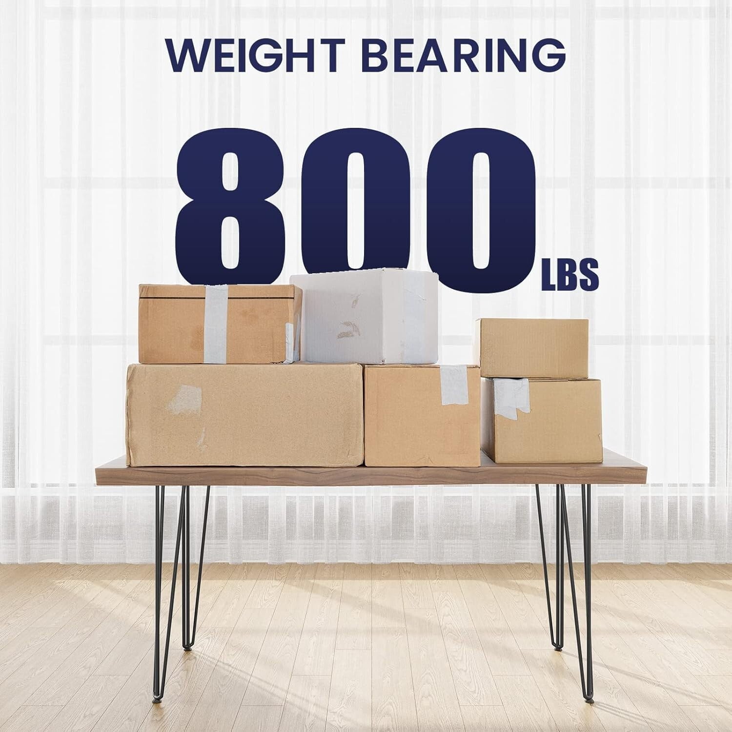 Versatile 30 Inch Hairpin Legs - Ideal for Coffee, Dining, or Night Stand Tables