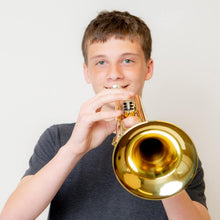 Load image into Gallery viewer, Lightweight Gold Bb Trumpet with 7C Mouthpiece - Ideal for Music Students