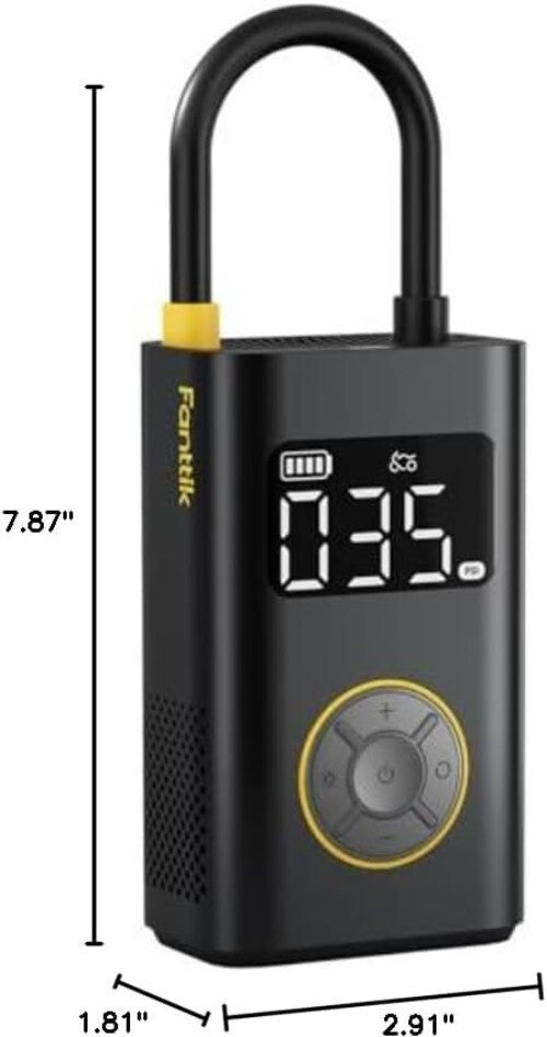 Fanttik X9 Pro Electric Bike Pump - 150 PSI Auto Shut-off, Lightweight Design