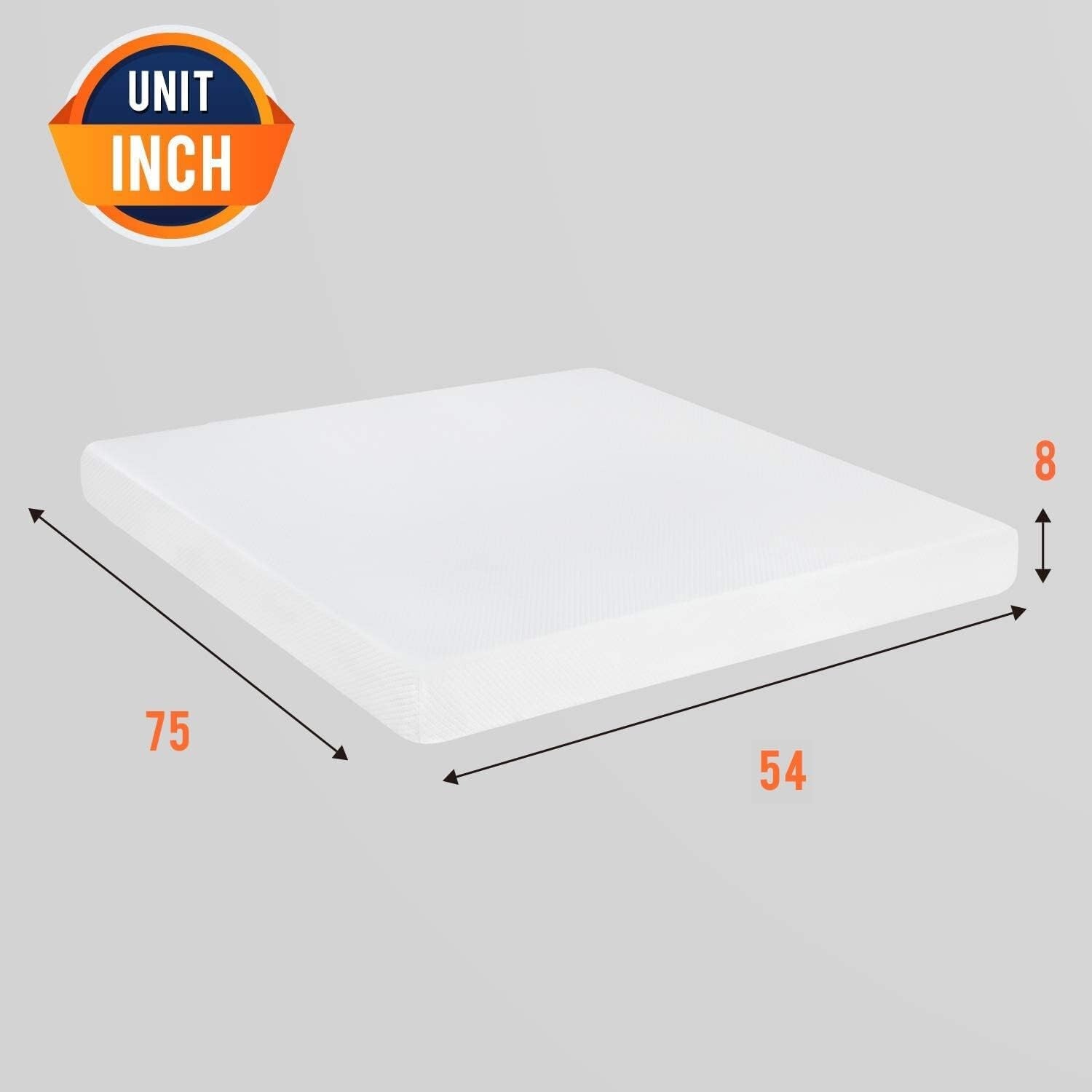 Luxury 8-Inch Gel Mattress - Tailored Comfort & Temperature Control for Sleep
