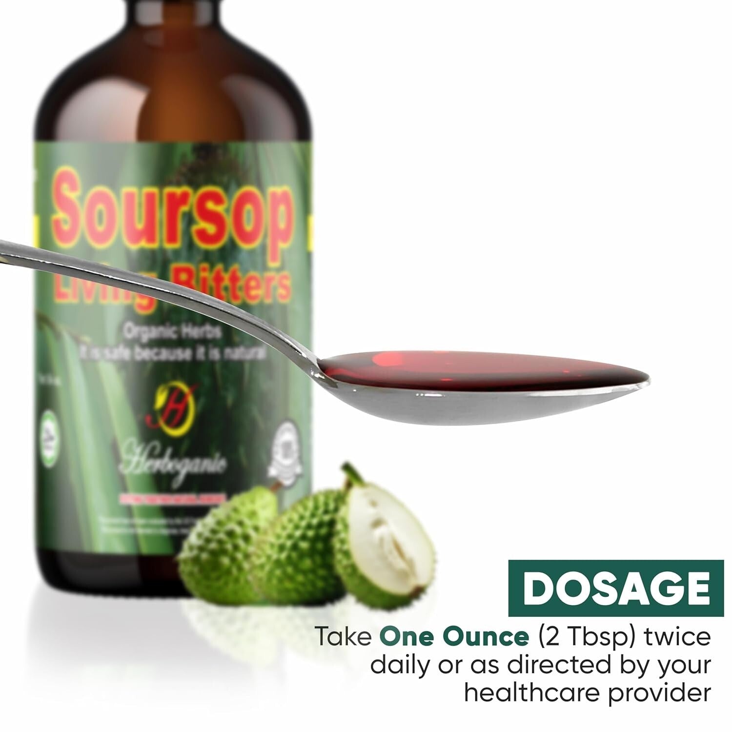 2 Pack of Soursop Living Bitters (16 Oz Each) - Enhance Vitality Naturally