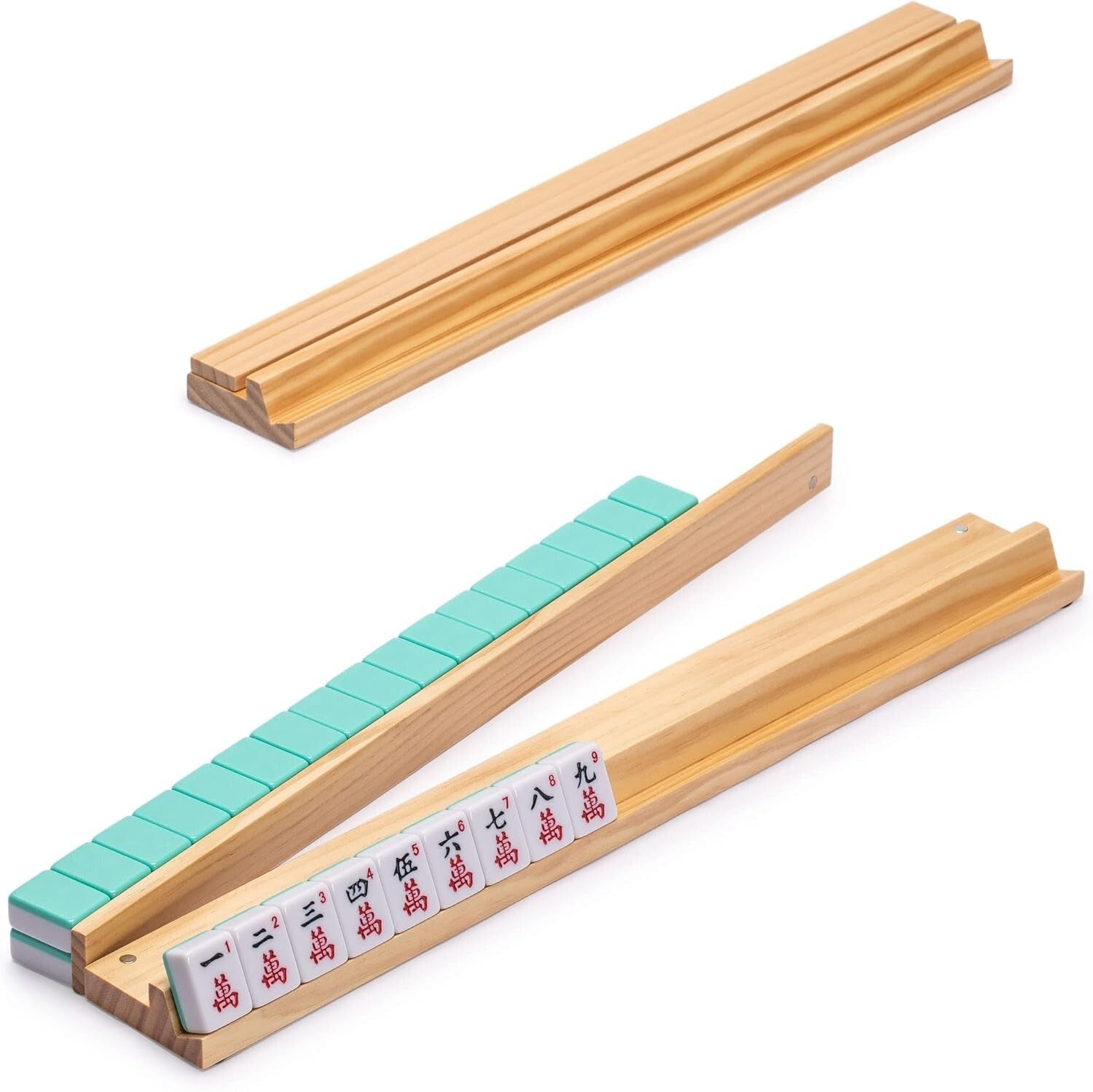 All-in-One American Mahjong Set with Nylon Carry Case, Tiles, & Pushers Included