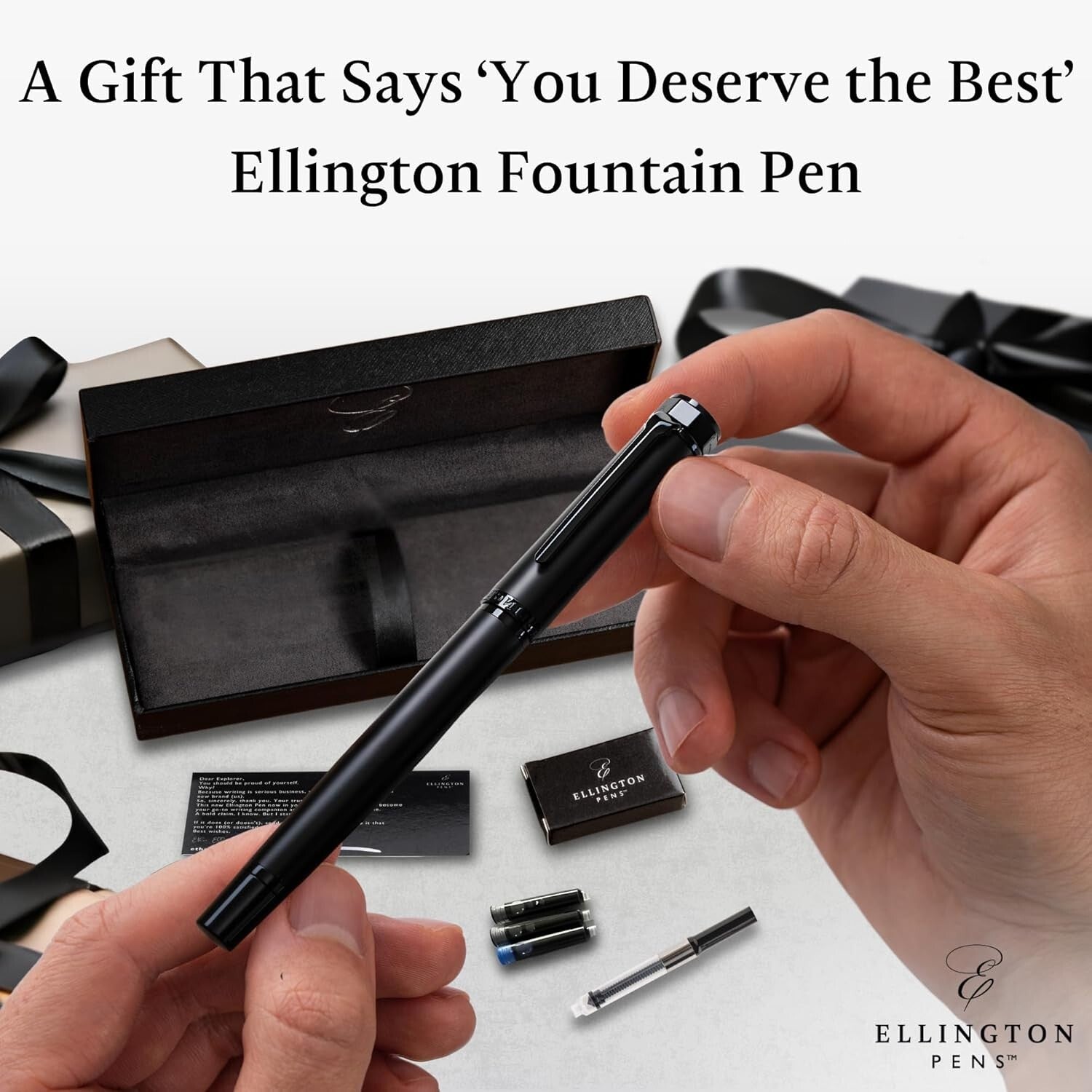 Luxury Fountain Pen Set: Smooth Medium Nib & Gift Box - Perfect for Calligraphy