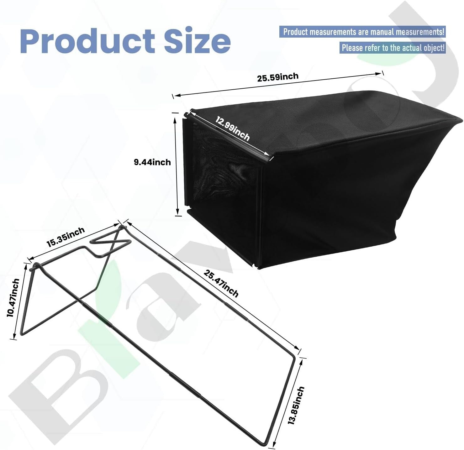 Easy-Install 2 Grass Catcher Bags & Frame Kit for Toro 22" Recycler Lawn Mowers