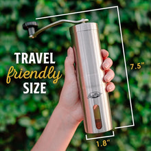 Load image into Gallery viewer, Precision Manual Coffee Grinder - Stainless Steel, 18 Settings for Perfect Brews