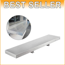 Load image into Gallery viewer, Space-Saving Stainless Steel Serving Shelf – 44 lbs Capacity, Indoor/Outdoor