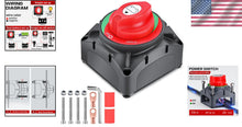 Load image into Gallery viewer, On/Off Battery Disconnect Isolator Switch - 600A for Trucks, RVs &amp; Marine Use