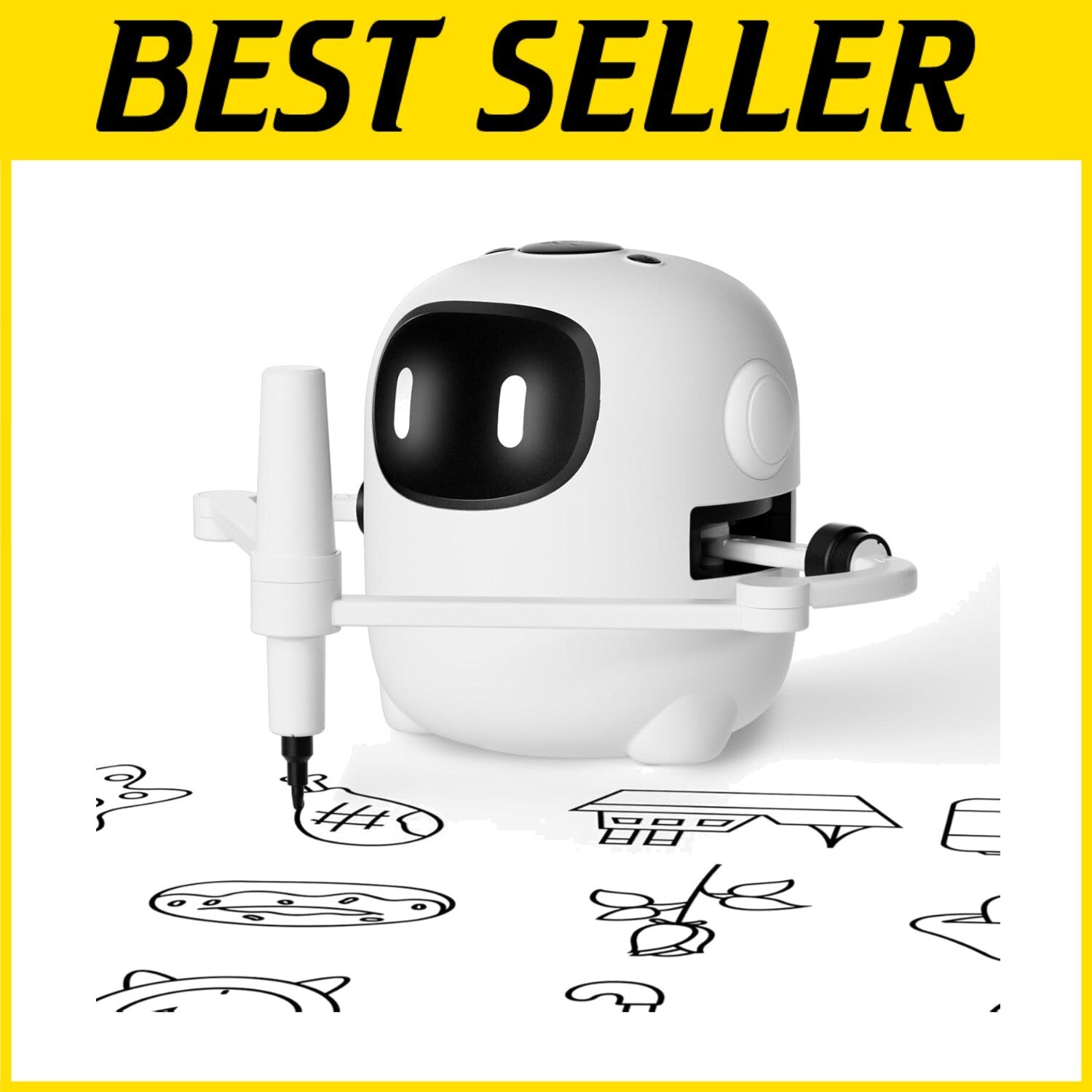 Creative Drawing Robot for Kids with 150 Interactive Cards & Music Features