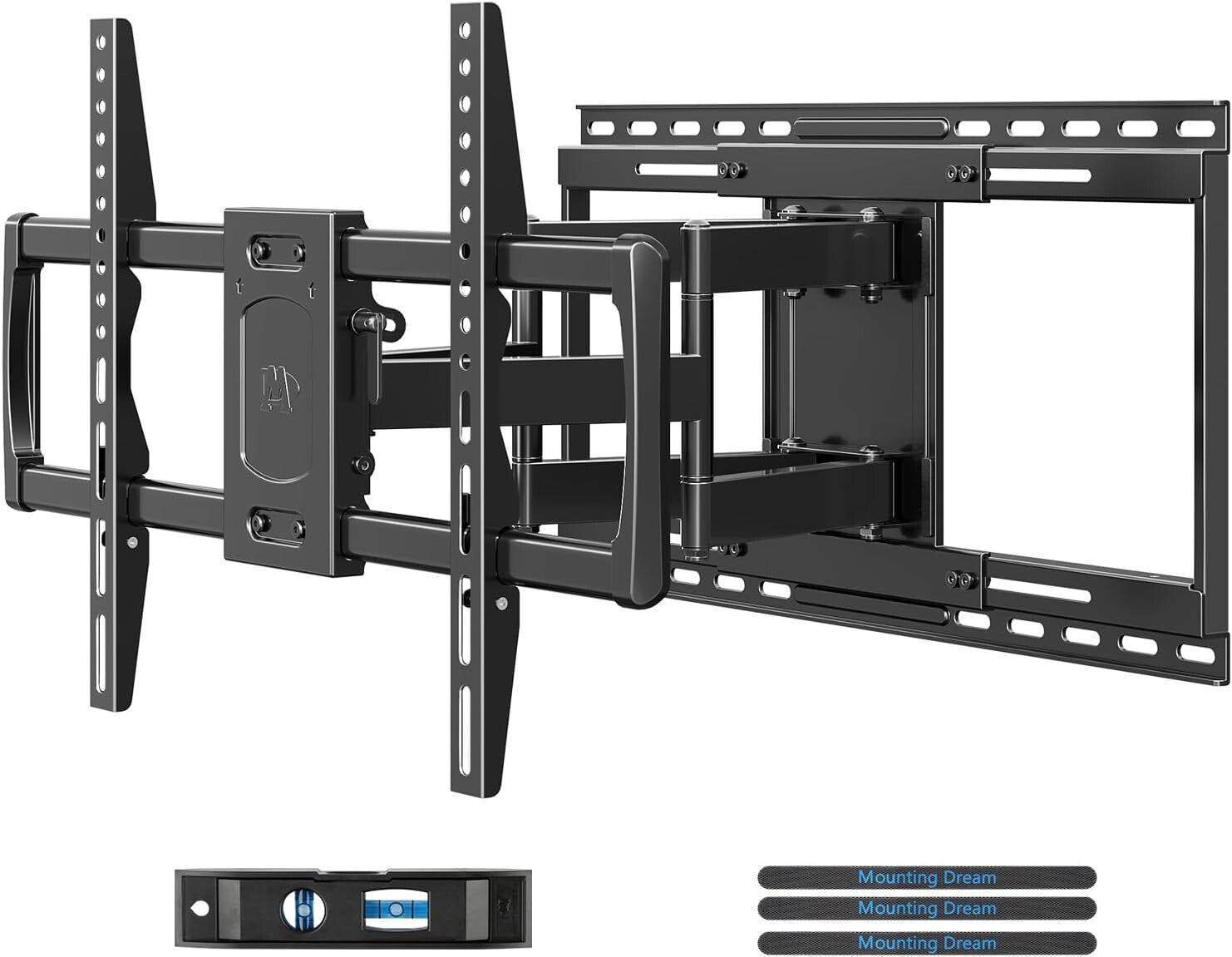 Durable TV Wall Mount for 42-86" TVs - Easy Install, Centering & Glare Reduction