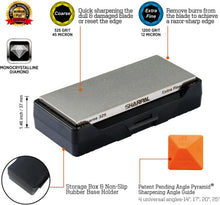 Load image into Gallery viewer, Quick Sharpening with Dual Grit Diamond Stone - No Oil Needed, Portable Design