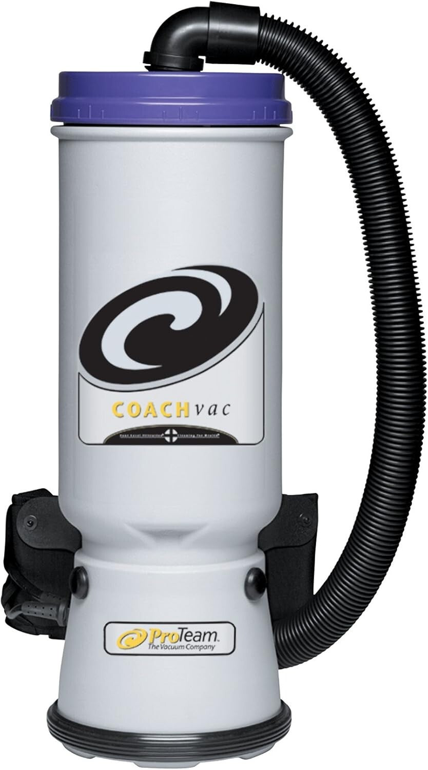 Super CoachVac Compatible 10 Qt Backpack Bag Bundle - 50 Easy Disposal Bags