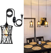 Load image into Gallery viewer, Traditional Farmhouse Pendant Light Fixture - Dimmable with Long Hanging Cord