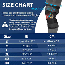 Load image into Gallery viewer, X-Large Adjustable ROM Knee Brace with Locking Dials &amp; Stabilizers for Recovery
