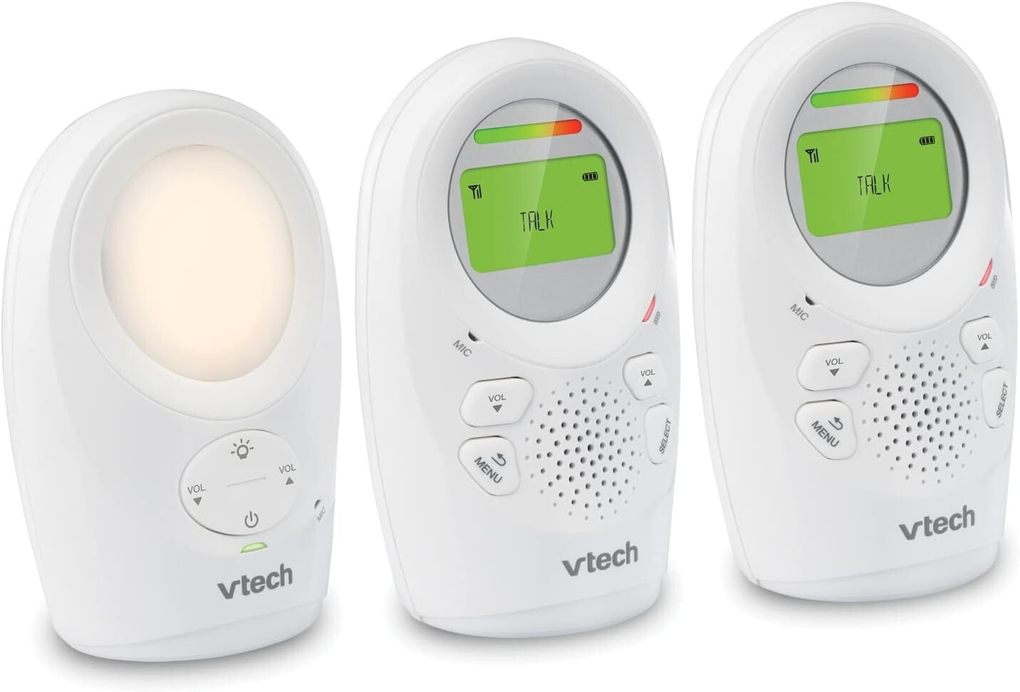 1,500 ft Enhanced Range Baby Monitor with Vibrating Alert & Soothing Night Light