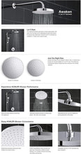Load image into Gallery viewer, 8-Inch Adjustable Rain Showerhead with MasterClean Spray Face in Nickel