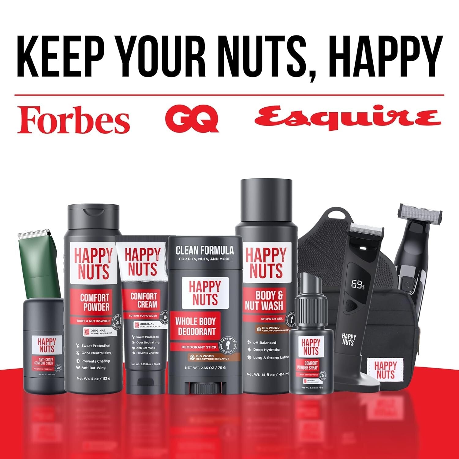 Cruelty-Free Men's Comfort Powder Spray - Talc-Free Deodorant for Sweat Control