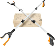 Load image into Gallery viewer, Foldable Grabber Reacher 2-Pack - 43-Inch Heavy Duty Tool for Easy Reaching