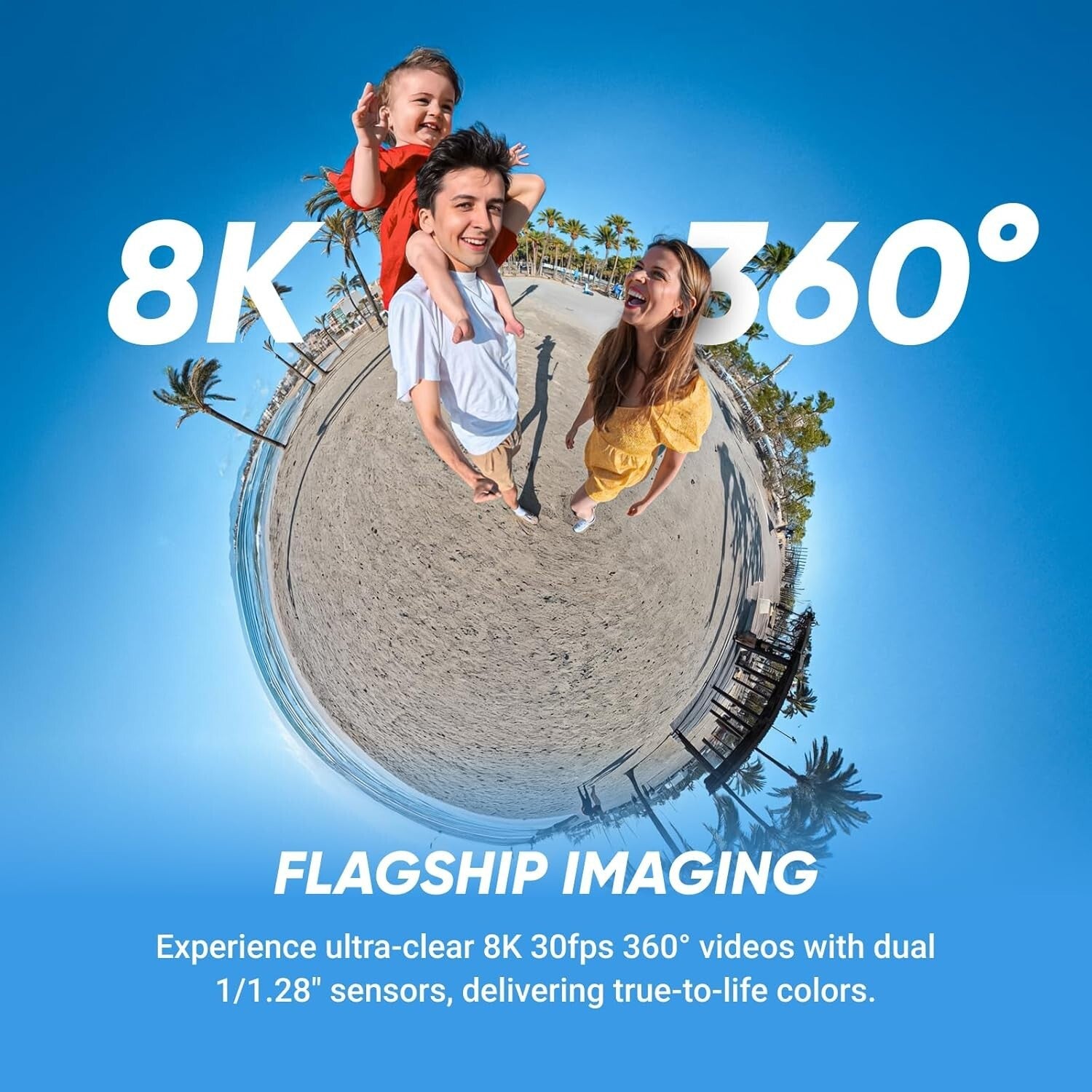 X5 Waterproof 8K 360° Action Camera - Epic Low Light Performance & Stabilization