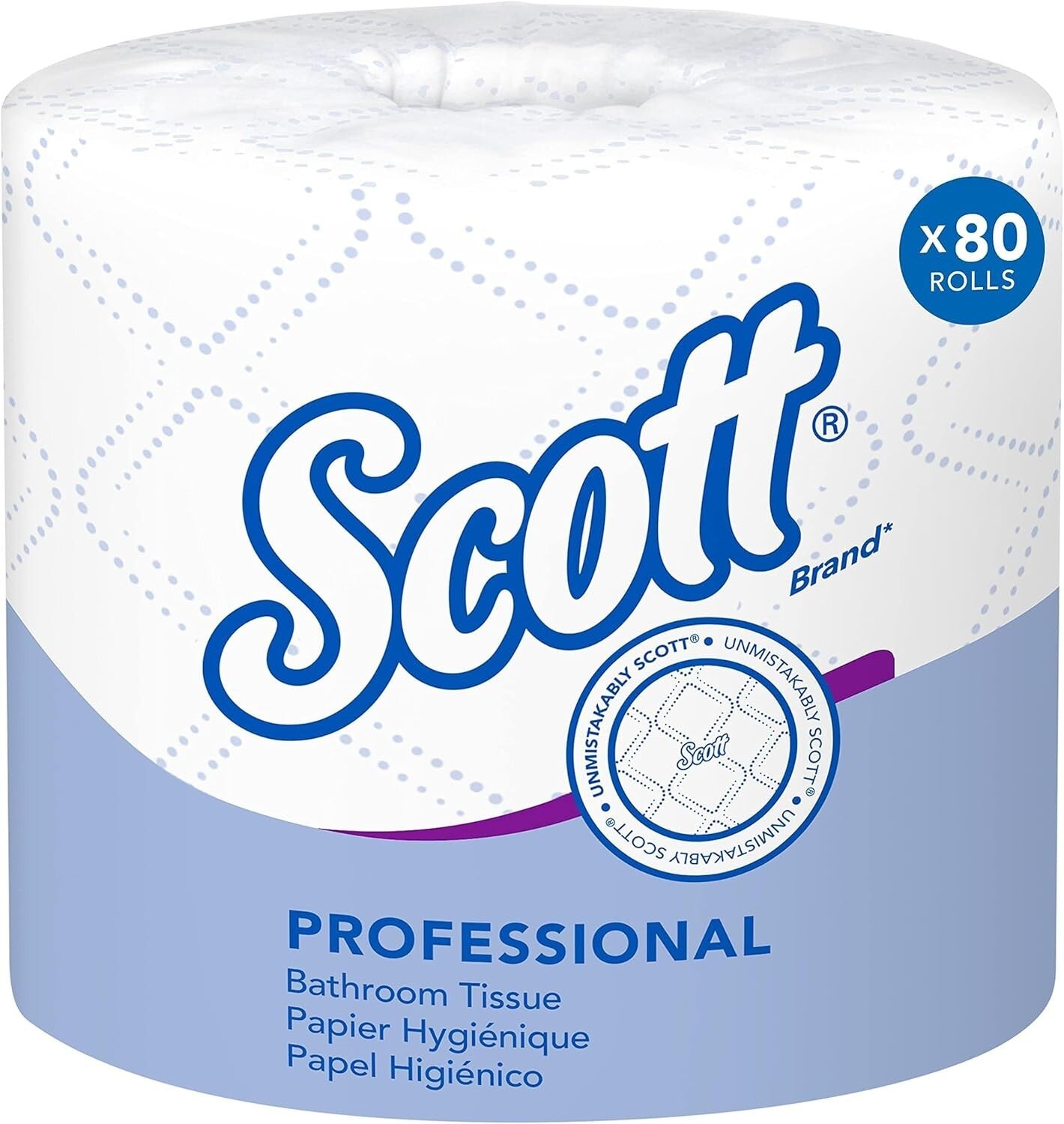 Eco-Conscious 2-Ply Toilet Tissue - 80 Rolls, Perfect for High-Traffic Restrooms