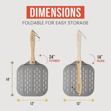 Load image into Gallery viewer, Professional Aluminum Pizza Peel with Ergonomic Handle - Effortless Baking Tool