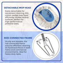 Load image into Gallery viewer, Versatile Heavy-Duty Dust Mop - Ideal for Hardwood Floors &amp; Commercial Use