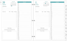 Load image into Gallery viewer, Daily Planner Refill 2025-2026 - Luxurious 8.5" x 11" Format for Daily Mastery