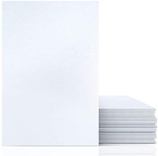 Durable Matte White Foam Board 15-Pack - Ideal for Signs, Presentations & Art