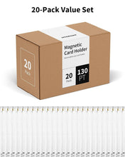 Load image into Gallery viewer, High-Clear Magnetic Trading Card Protectors - 20 Acrylic Cases with Gold Magnet