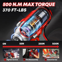 Load image into Gallery viewer, MAX 500N.M Brushless Impact Gun with Fast Charger, 4.0Ah Battery &amp; 3200RPM Speed